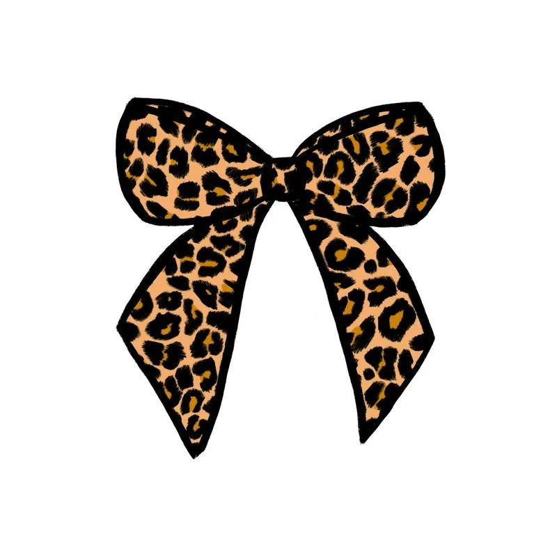 Leopard Bow Square In Demand