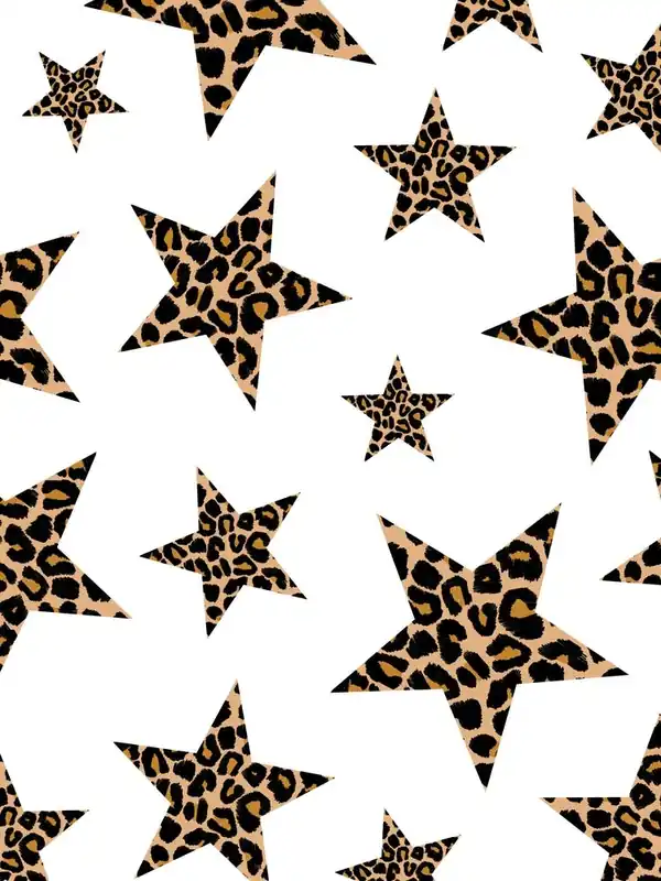 Free Returns Leopard Print Stars Pattern 1