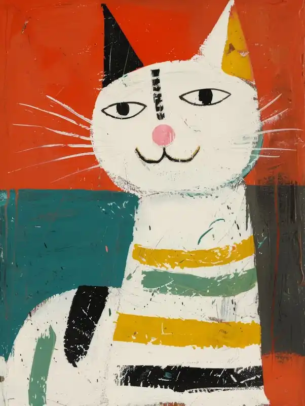 Cat Illustration 2 Warranty Included