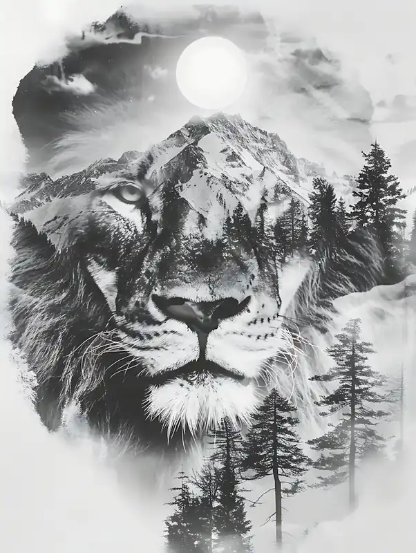 Fast Shipping Lion Head Canvas Print