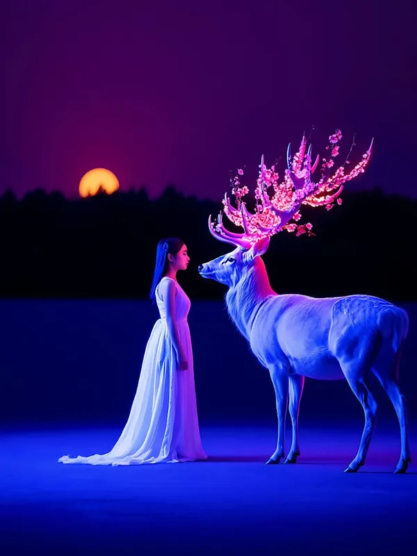 Deer Portrait Fresh Stock