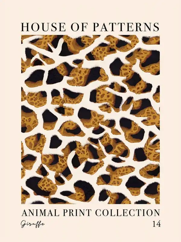 Super Sale House Of Patterns Giraffe Animal Print Pattern 3