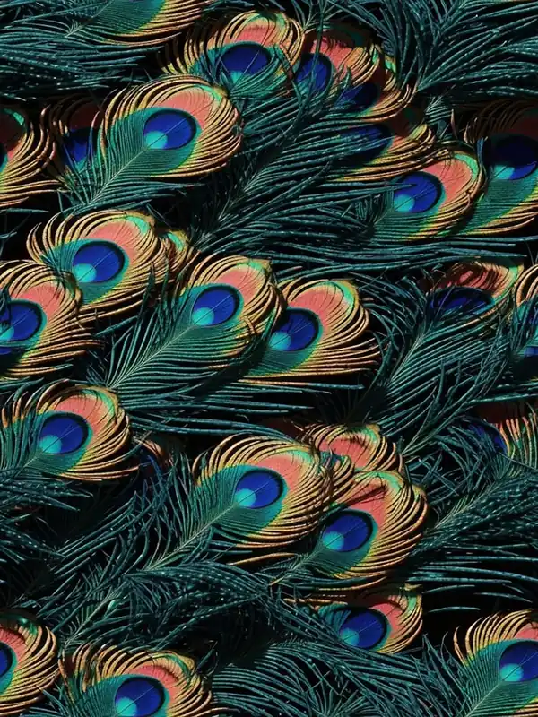 Peacock Feathers Pattern Seamless Pattern Final Sale