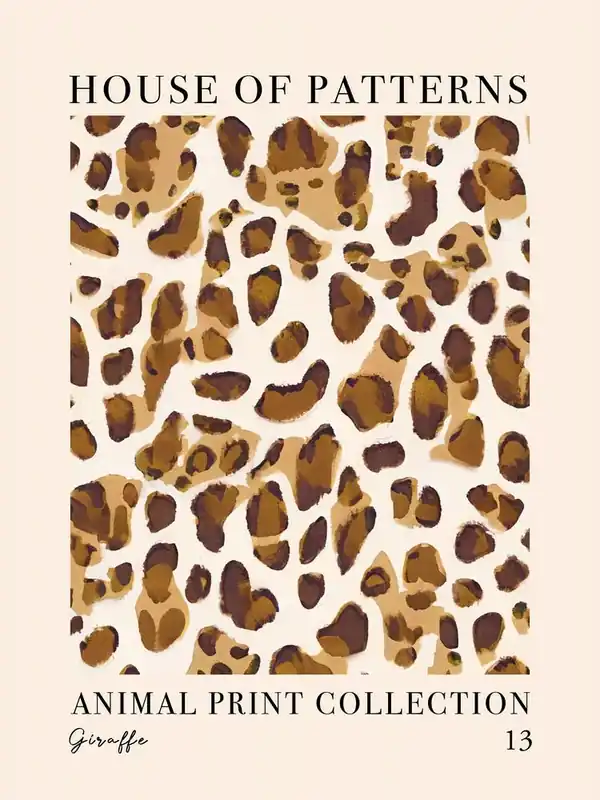 House Of Patterns Giraffe Animal Print Pattern 2 While Supplies Last