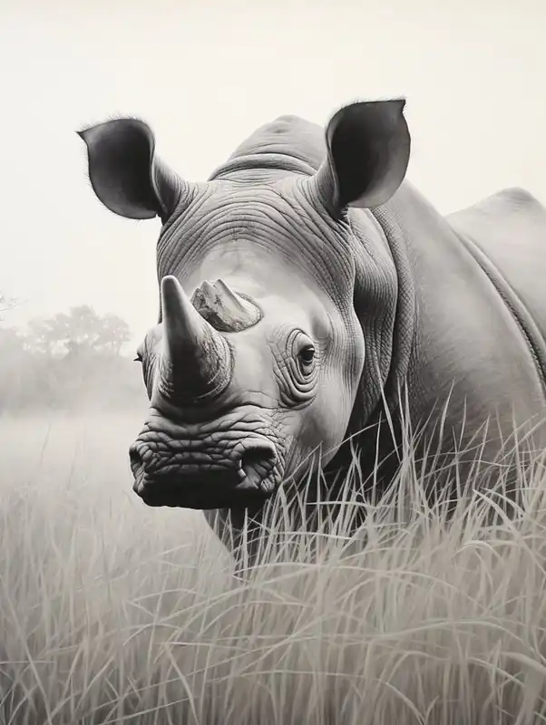 Black Rhinoceros Realism 1 Express Delivery
