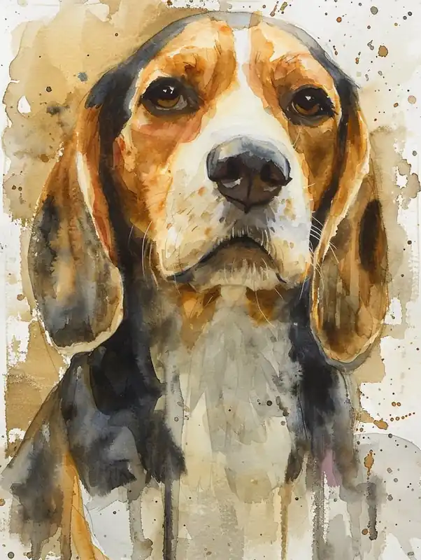 Bulk Order Beagle Watercolor Painting 4