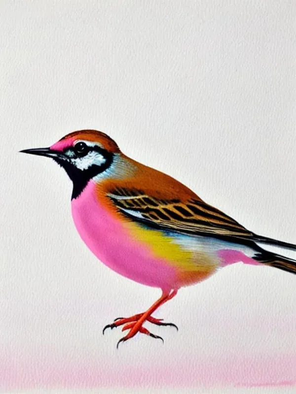 Super Sale Lark Watercolour Bird