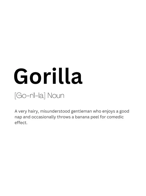 Weekend Sale Gorilla Definition Meaning 1