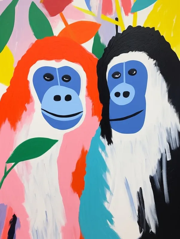 Colourful Kids Animal Art Gorilla 3 Special Discount