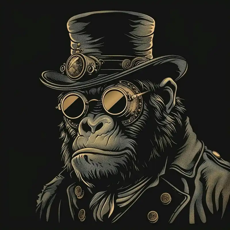 No Minimum Order Steampunk Monkey 54