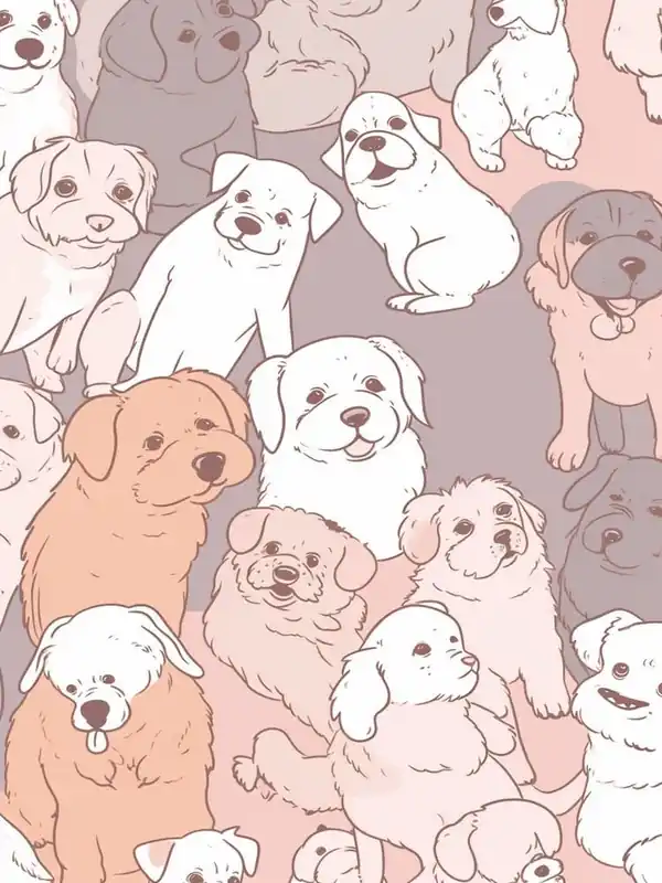 Free Returns Dogs Kawaii Illustration 3