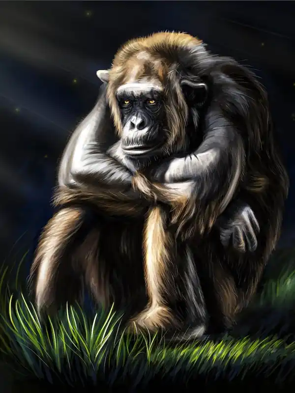 A chimpanzee. Best Choice