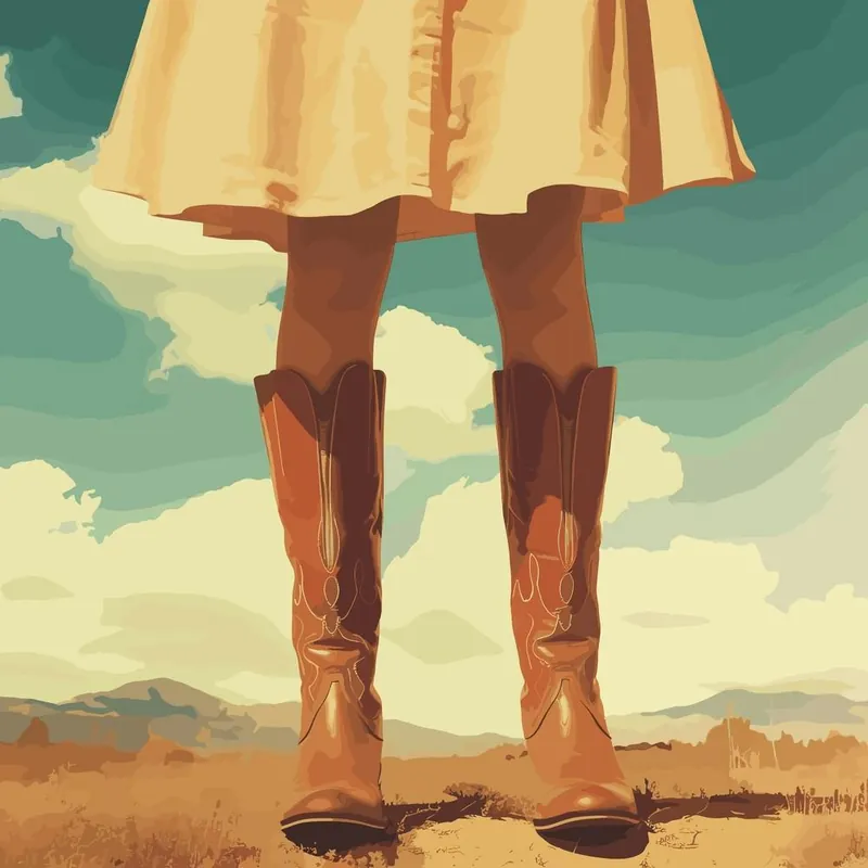 Deal Cowgirl Legs Vintage 2