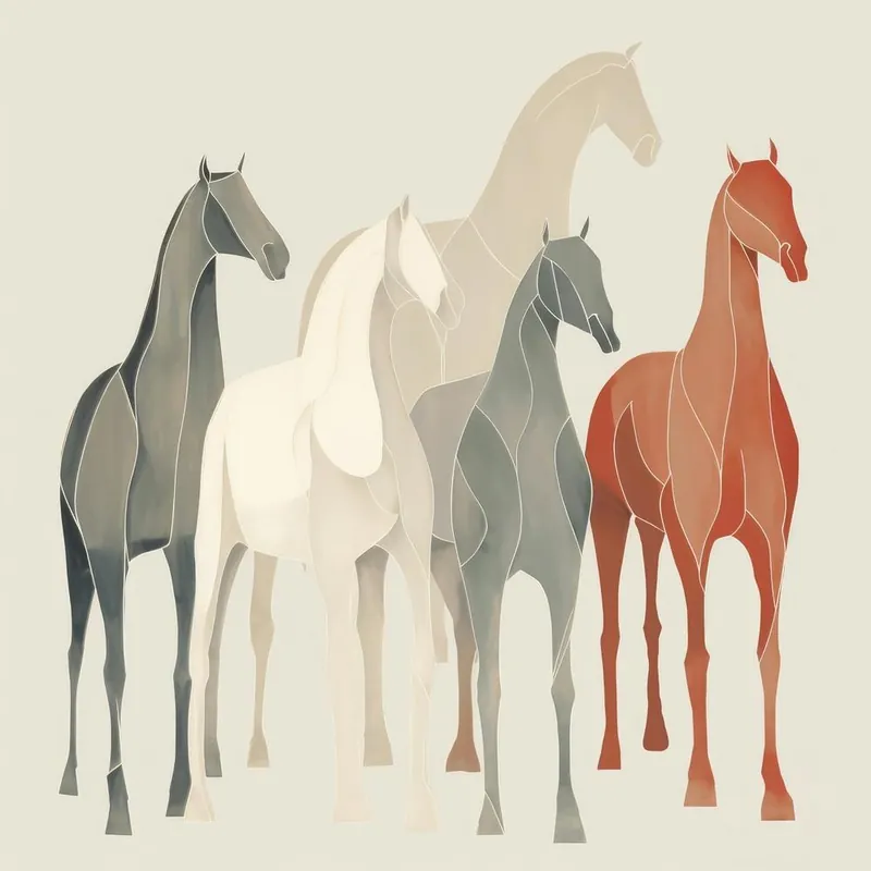 Shop Now Abstract Equines Collection 64