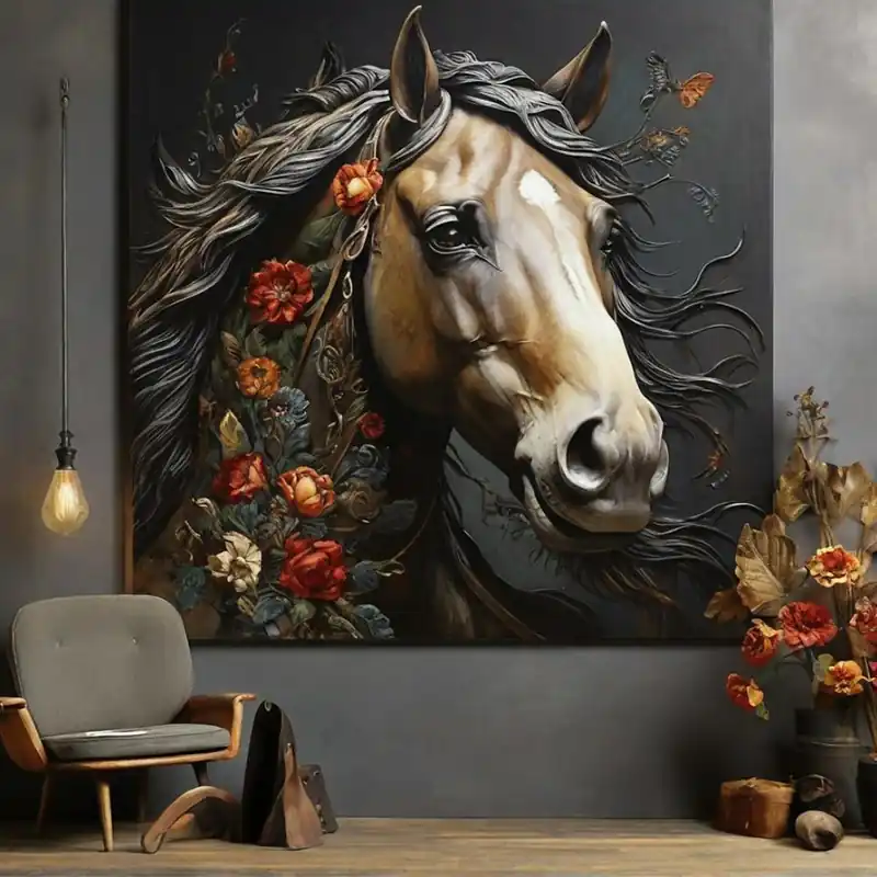 Horse Painting Hassle-Free Returns