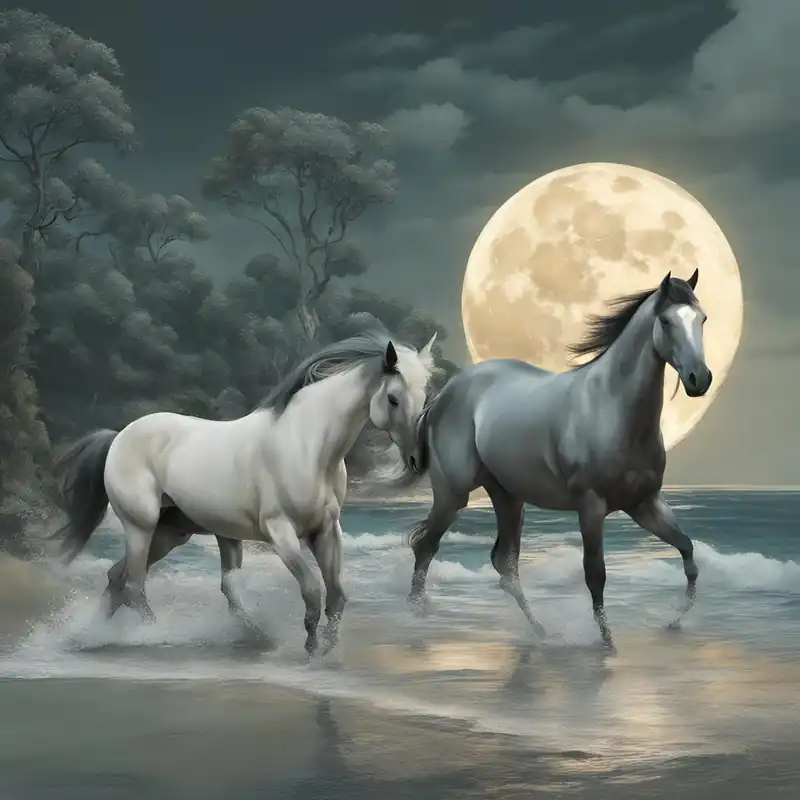 Hot Picks Two Horses On The Beach