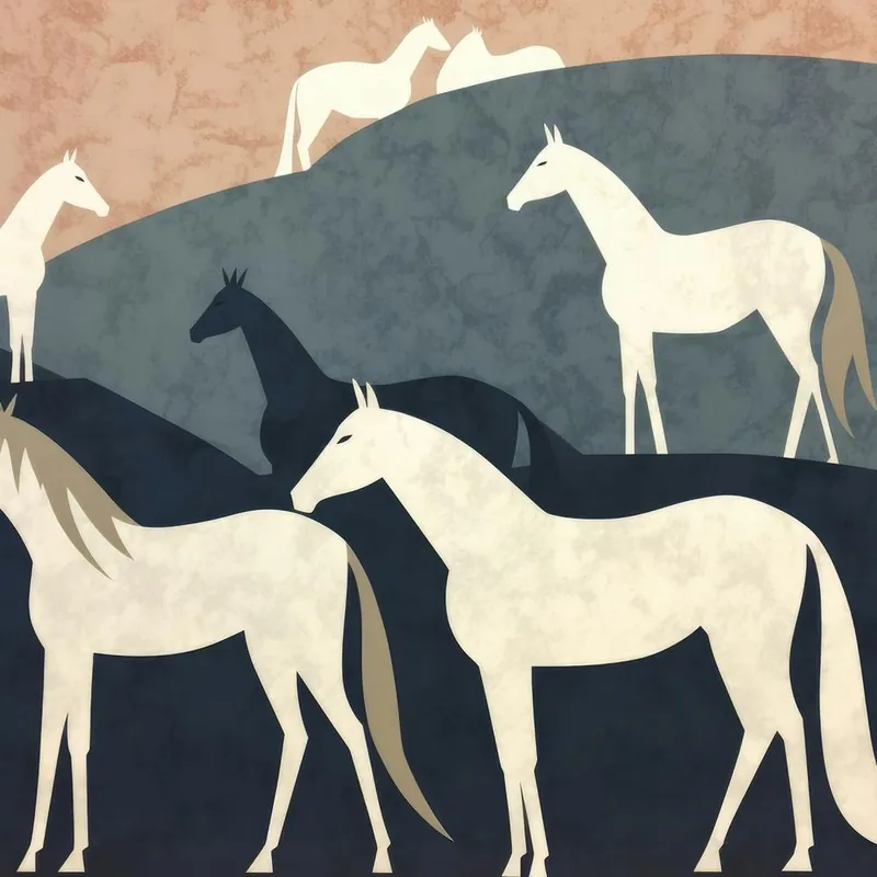 Fresh Stock Abstract Equines Collection 3