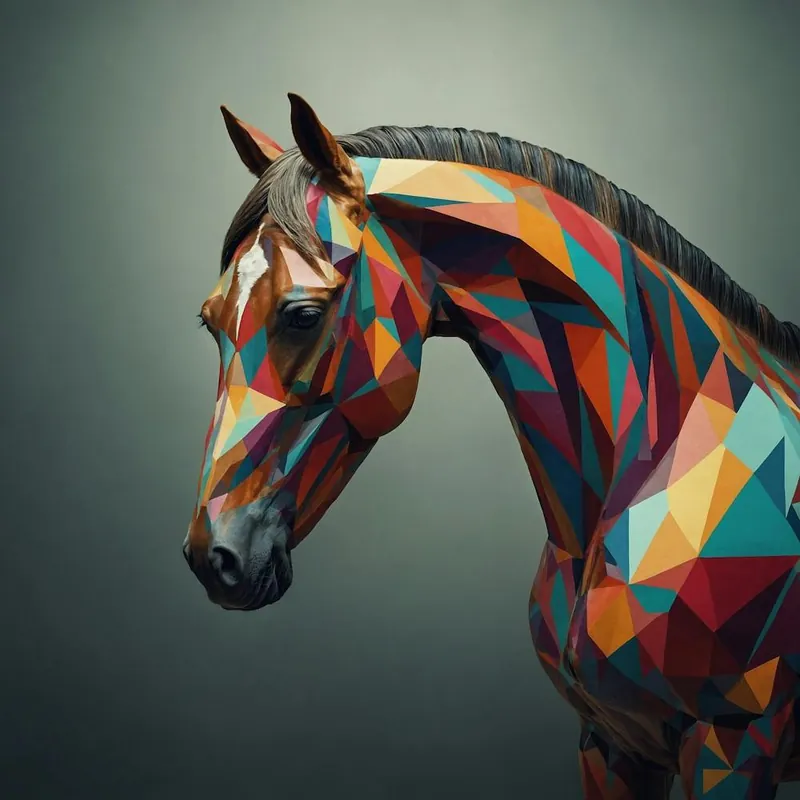 Fresh Stock Polygonal Horse