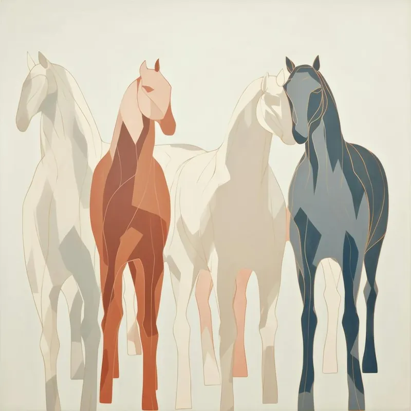 Abstract Equines Collection 20 Professional Grade