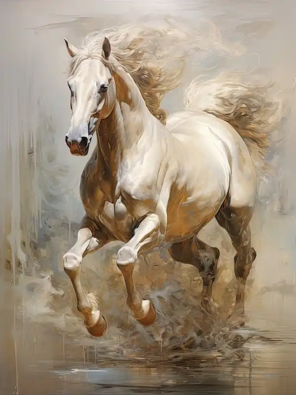 A Horse Painting In The Style Of Glazing 1 While Supplies Last