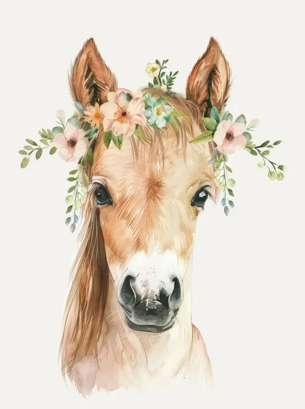 Watercolor Horse Portrait Special Discount