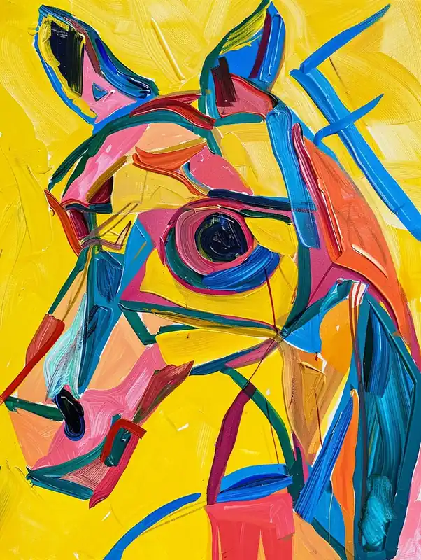 Abstract Horse Painting 2 Place Order