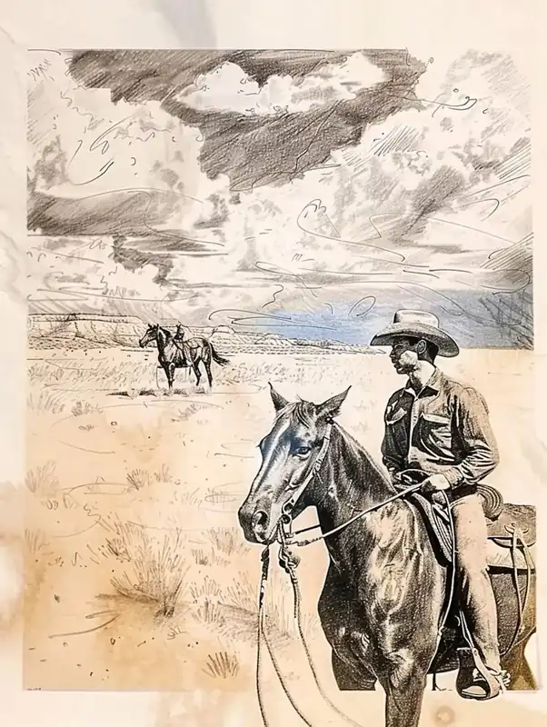 Cheap Big Sky Country Cowboy Collage 1