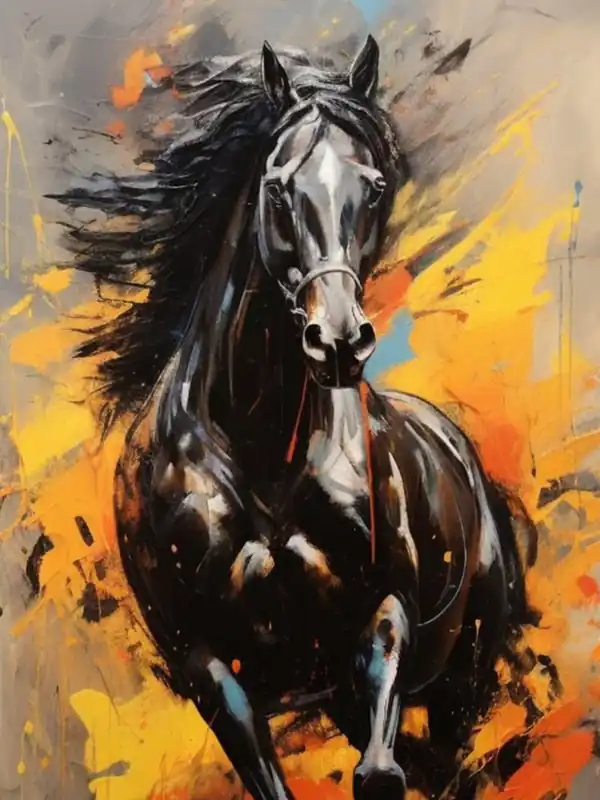 Horse Running Crafted