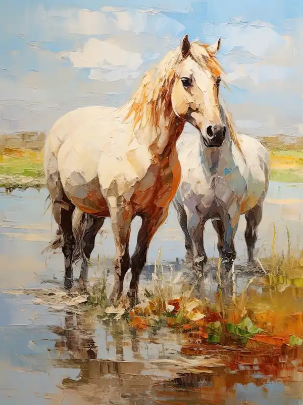 Limited Time Horses Painting In Mongolia 3