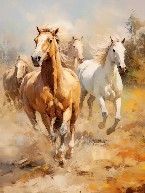 Horses Painting In Mendoza, Argentina 3 Best Price