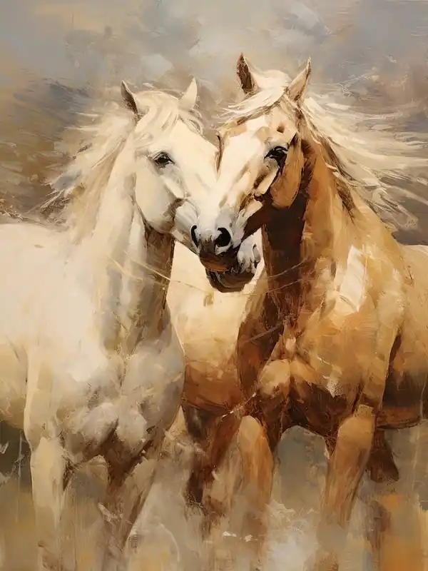 Same Day Shipping Horses Painting In Mendoza, Argentina 2