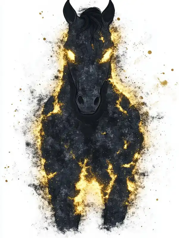 Latest Fire Horse Canvas Print