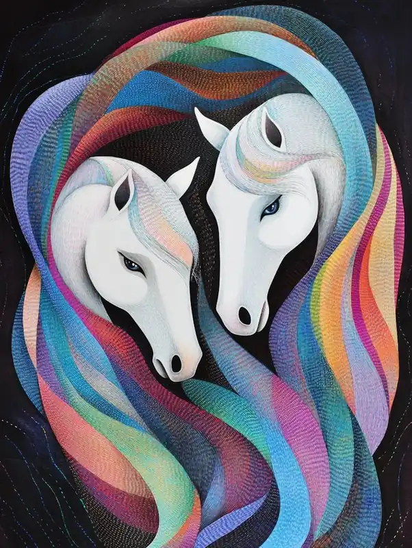 Limited Edition Rainbow Horses