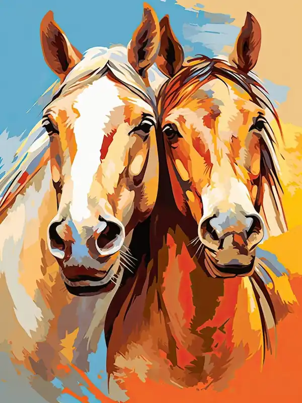 Horses Painting In Pilbara Western, Australia 1 Limited Time