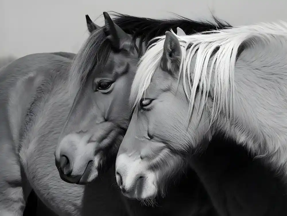 Special Offer Horse Love by Sisi & Seb - Black and White Equine