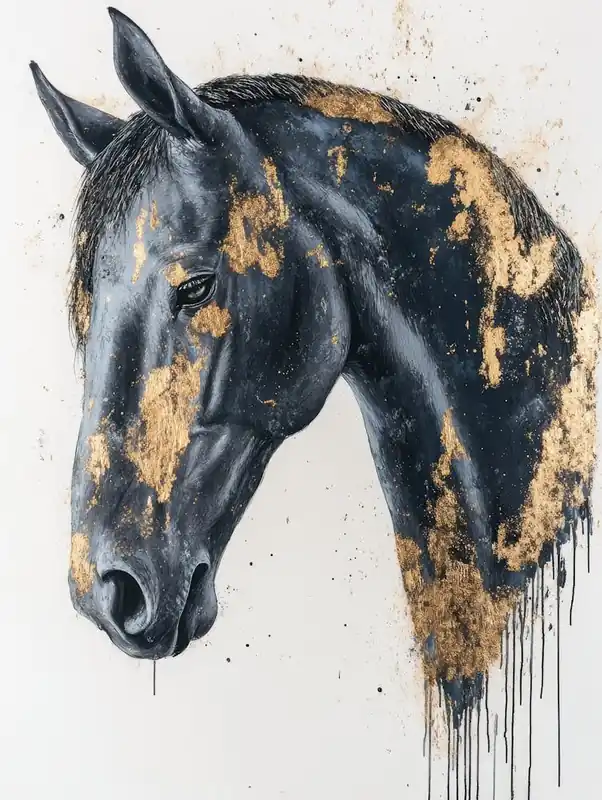 Gold Horse Head 1 Best Seller