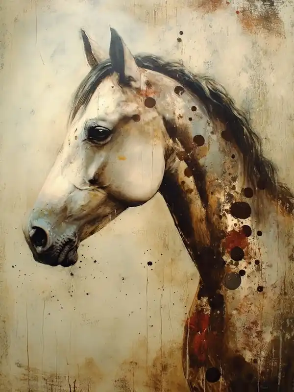 Aged Horse Painting Best Price