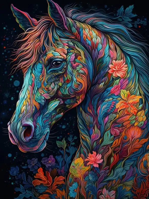 Super Sale Colorful Horse 5