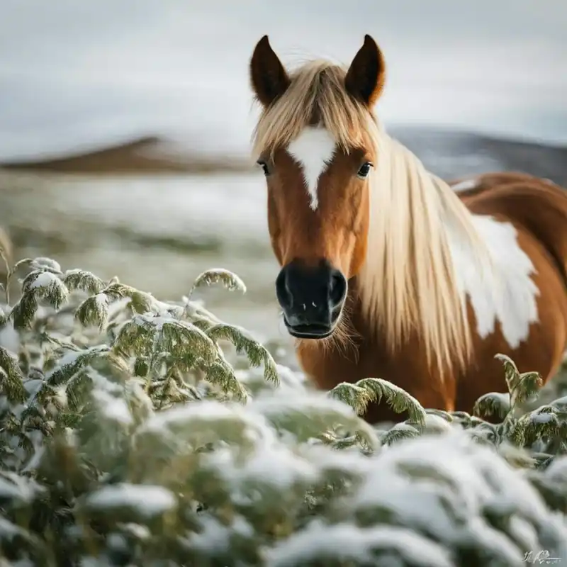 Instant Buy Horse In The Snow 1