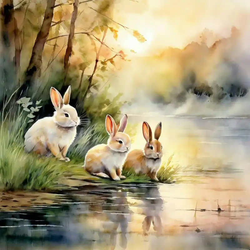 Rabbits By The Lake Weekend Sale