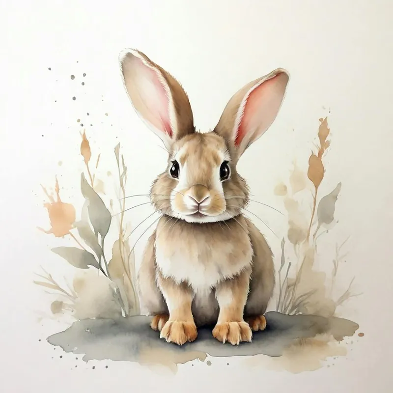 Watercolor Bunny Hot Deal