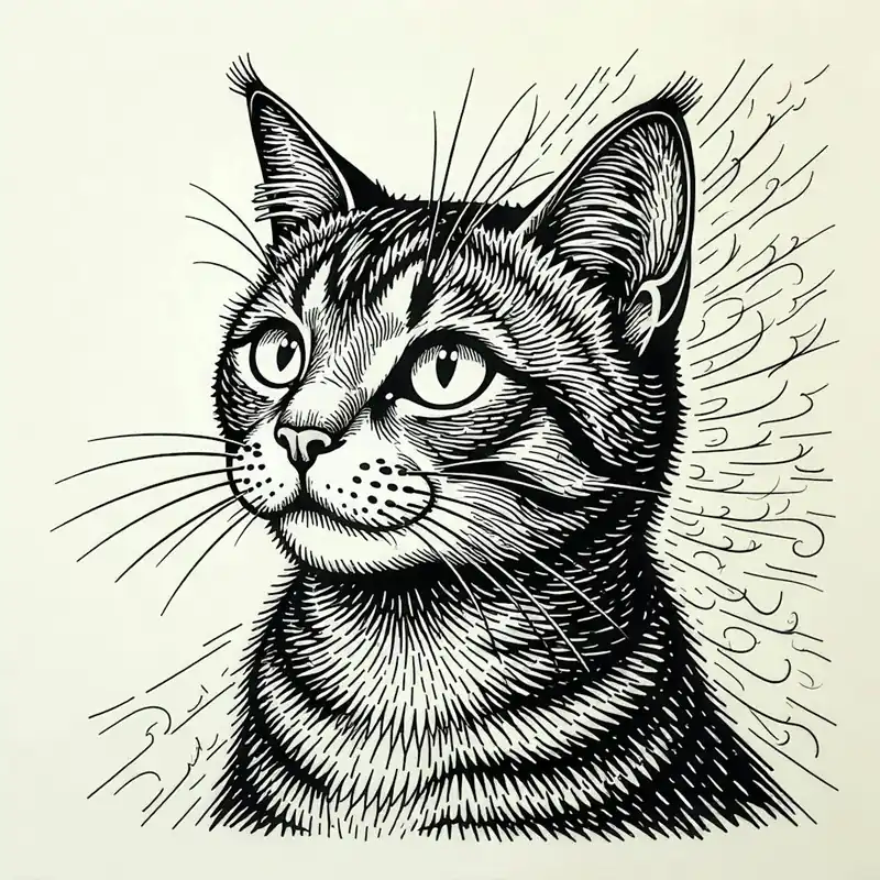 Affordable Portrait Of A Cat