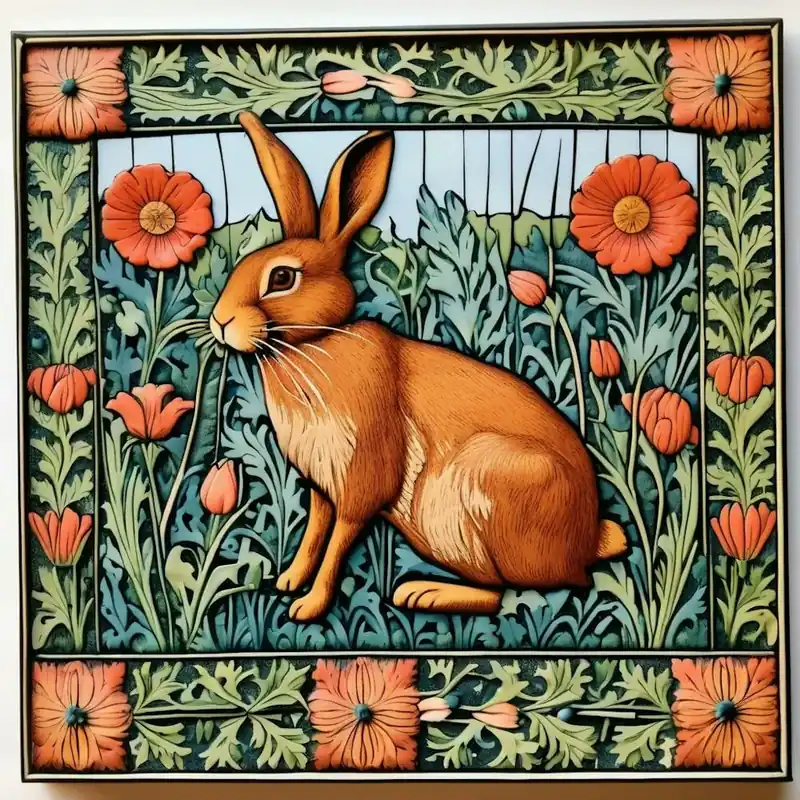 Markdown william morri s Rabbit In The Meadow