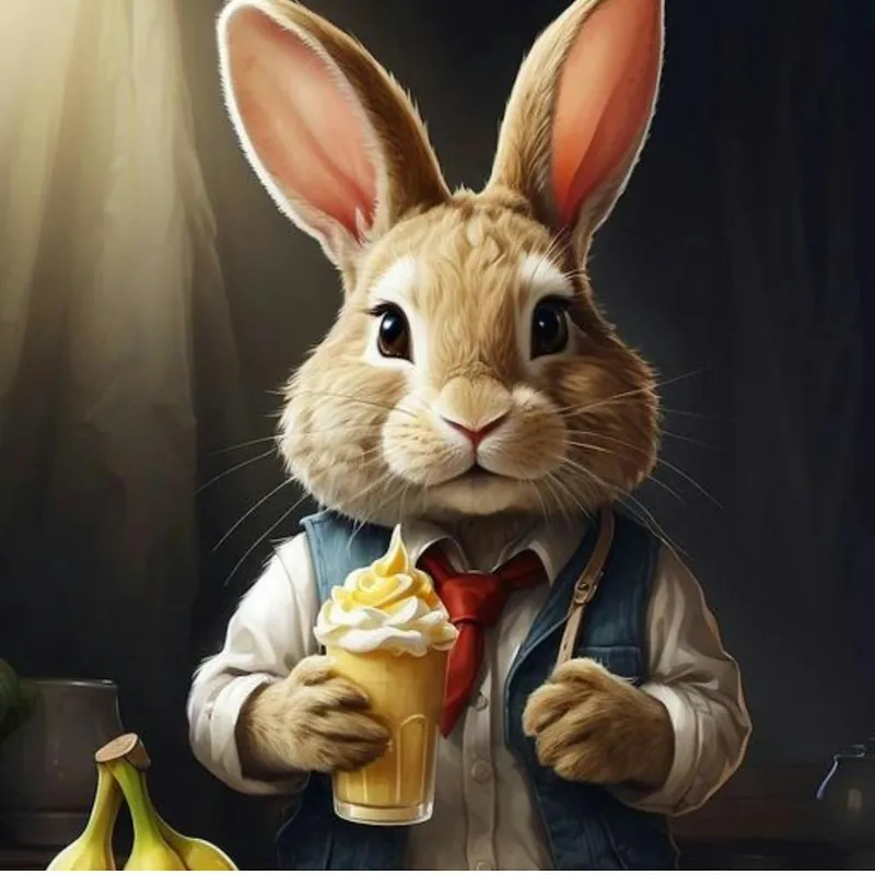 Same Day Shipping Rabbit With Bananas