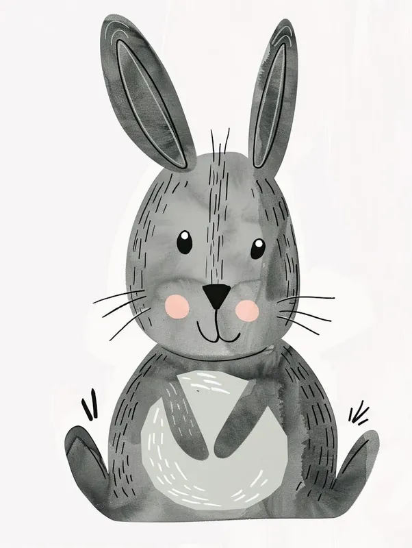 Gentle Rabbit Friend Children Prints & Kids Posters Shop Now