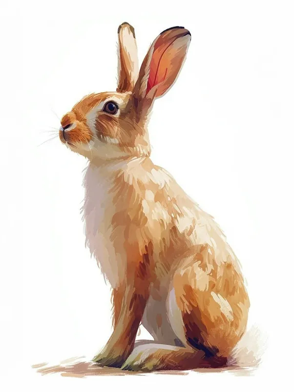 Polish Rex Rabbit Kids Illustration 3 Cheap