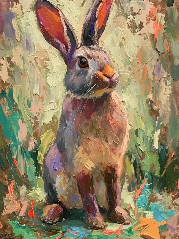 Fan Favorite Mini Rex Rabbit Painting 3