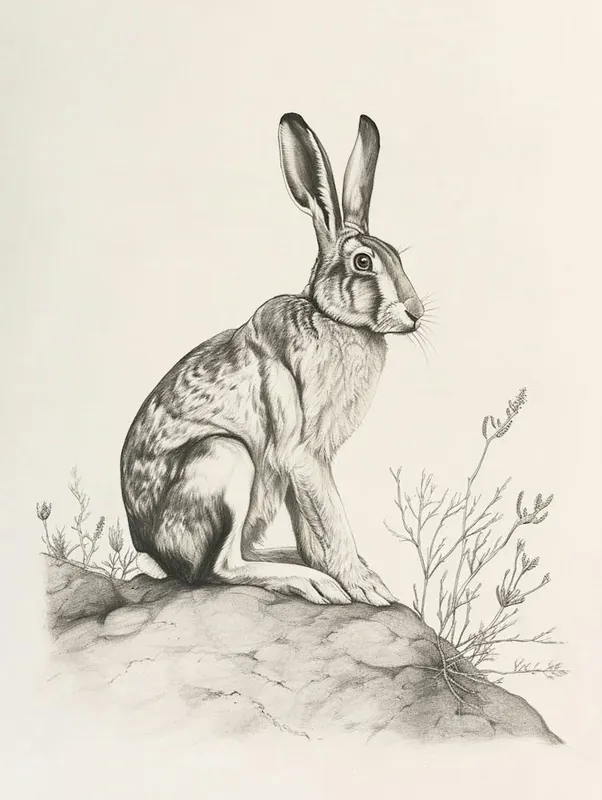 Lionhead Rabbit Drawing 4 Free Delivery