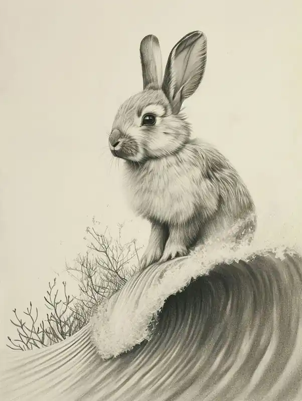 Latest Netherland Dwarf Rabbit Drawing 3