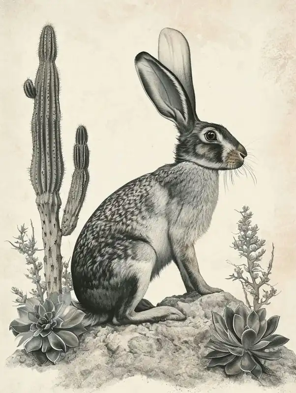 Buy Today Florida White Rabbit Drawing 1